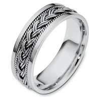 Item # 110171PP - Platinum Hand Made 7.0mm  Wedding Band 