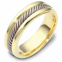 Item # 110321E - Gold Comfort Fit  Handmade Wedding Band