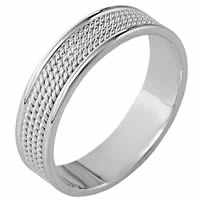 Item # 110451PP - Platinum Comfort Fit 6mm Handmade Wedding Ring