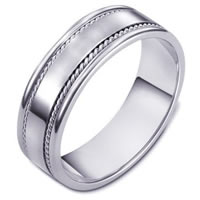 Item # 110541PP - Platinum Comfort Fit 7mm Handmade Wedding Band