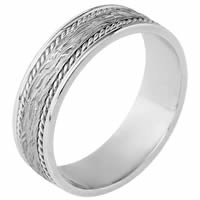 Item # 110571PD - Palladium Comfort Fit 7mm Handmade Wedding Band