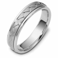 Item # 110751PP - Platinum Hand Made Wedding Band