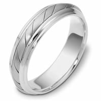 Item # 110951WE - 18K White Gold Comfort Fit,5.0mm Wide Wedding Band