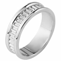 Item # 111001PP - Platinum Comfort Fit, 7.0mm Wide Wedding Band