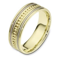 Item # 111021E - 18 kt Hand Made Wedding Band 