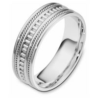 Item # 111021WE - 18 kt Hand Made Wedding Band 