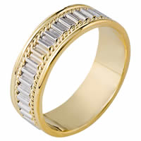 Item # 111041NA - Two-Tone Gold Wedding Band