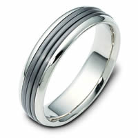 Item # 111081NTG - Titanium 14 K Gold Wedding Band