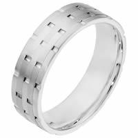 Item # 111141PP - Platinum Comfort Fit, 6.5mm Wide Wedding Band