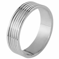 Item # 111191W - 14K White Gold Wedding Band