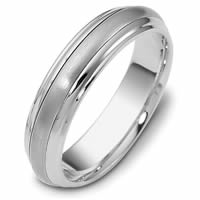 Item # 111291WE - 18K White Gold Comfort Fit, 5.5mm Wide Wedding Band