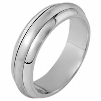 Item # 111301PP - Platinum Comfort Fit, 6.0mm Wide Wedding Band