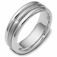 Item # 111321WE - 18K White Gold Comfort Fit, 6.5mm Wide Wedding Ring