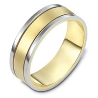 Item # 111471E - 18K Gold Comfort Fit, 7.0mm Wide Wedding Band