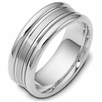 Item # 111501PD - Palladium Comfort Fit, 8.0mm Wide Wedding Band