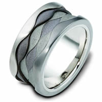 Item # 113281NTG - 14K White Gold & Titanium Band. 