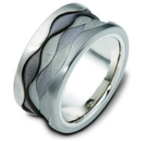 Item # 113281TG - 14K White Gold & Titanium Wedding Ring