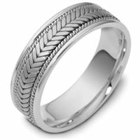 Item # 114301PP - Platinum Hand Made Wedding Band