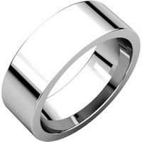 Item # 114771PD - Palladium Flat 7mm Wide Comfort Fit Plain Wedding Band