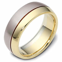 Item # 115081E - 18K Gold 8.0mm Wide, Comfort Fit Wedding Band