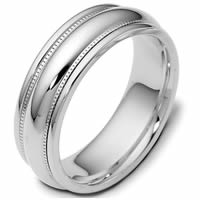 Item # 115401PP - Platinum 7.0mm Wide, Comfort Fit Wedding Band