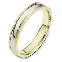 Item # 115541E - 18K Gold 4.0mm Wide, Comfort Fit Wedding Band