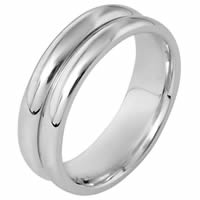 Item # 116431PP - Platinum, Comfort Fit, 7.0mm Wide Wedding Band