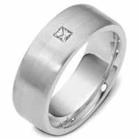 Item # 117741PP - Platinum Diamond Wedding Band, (0.13ct.)