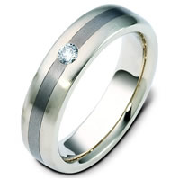 Item # 117781TG - Titanium-Gold Diamond Wedding Band