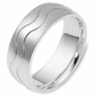 Item # 117811WE - 18 kt white Gold Wedding Band