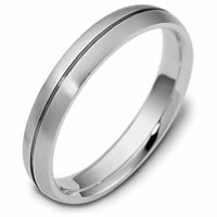 Item # 118411WE - 18K Gold, Comfort Fit, 4.0mm Wide Wedding Band