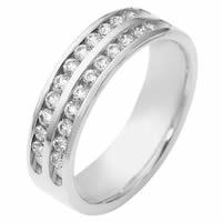 Item # 118611AWE - Diamond Anniversary Ring 18K White Gold