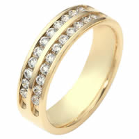 Item # 118611E - 18K Gold Diamond Anniversary Band