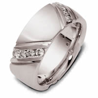 Item # 120251W - 14K Gold Diamond Wedding Ring