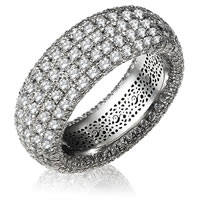 Item # 13746PP - Platinum Pave Set Diamond Eternity Ring