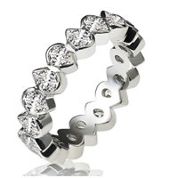 Item # 13809WE - 18K Diamond Eternity Ring