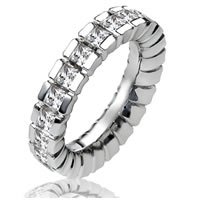 Item # 13837PD - Palladium Diamond Eternity Band