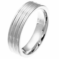 Item # 2101721W - Comfort Fit, 6.0mm Wide Wedding Band