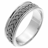 Item # 2111671PP - Platinum Braided Wedding Band