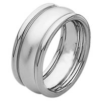 Item # 211301WE - 18 Kt White Gold Wedding Band
