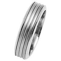Item # 211321W - 14 Kt White Gold Wedding Band