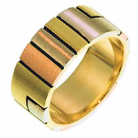 Item # 211341 - 14 Kt Tri-Color Wedding Band