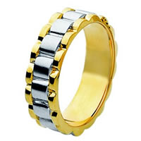 Item # 211371 - 14 Kt Two-Tone Gold Wedding Band