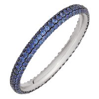 Item # 212101PP - Platinum Sapphire Eternity Band