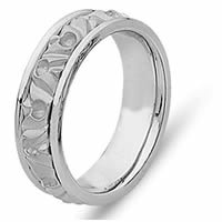 Item # 21303W - Wedding Band -The Mountain