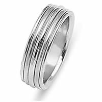 Item # 213478WE - Wedding Ring, 18 Kt White Gold 