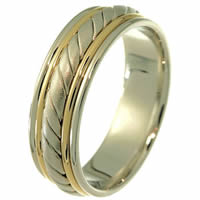 Item # 21402 - Wedding Ring, 14 kt two-tone