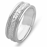 Item # 21494WE - 18 Kt White Gold Wedding Band
