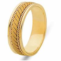 Item # 21996E - 18K Wedding Ring Yellow Gold