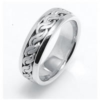 Item # 221709W - 14 K Hand Made Wedding Band